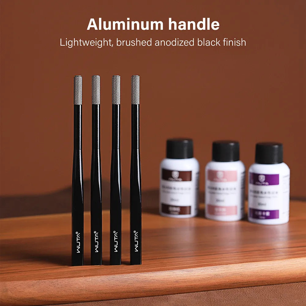 WUTA Replaceable Roller Head Leather Edge Paint Applicator Edge Dye Roller Pen With 2 Spare Rollers DIY Leather Craft Tools