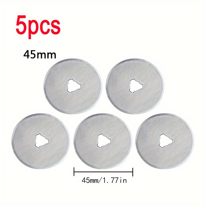 45mm Orange Cut Cloth Round Hob Fabric Leather Craft Wheel Cutter Handle Roller With Blade Rotary Cutter Tools Knife