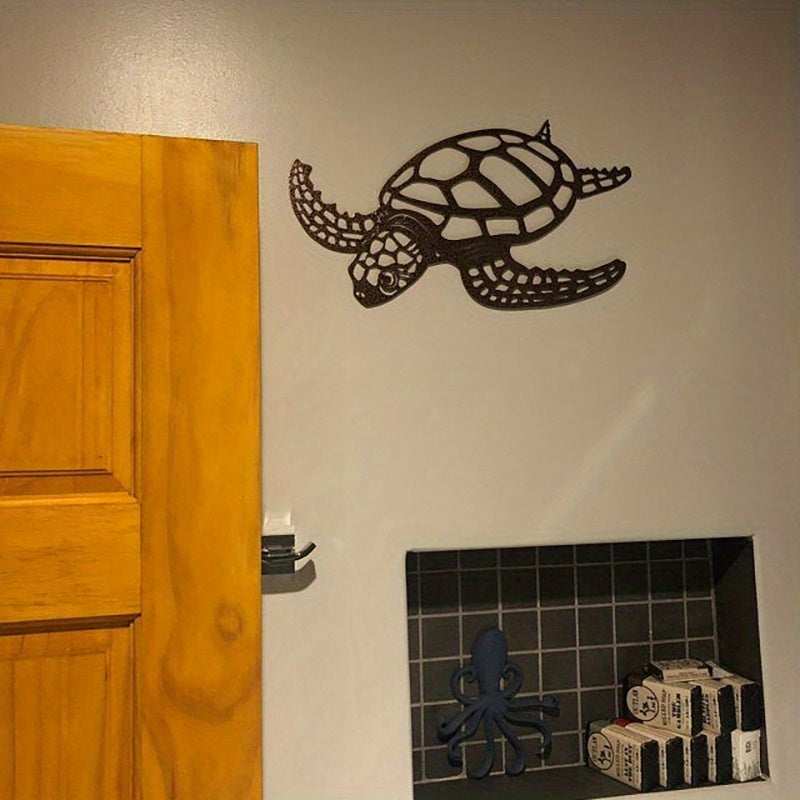 Factory Direct Supply Cross-Border Independent Store Metal Wall Art Turtle Craft Indoor Living Room Decor