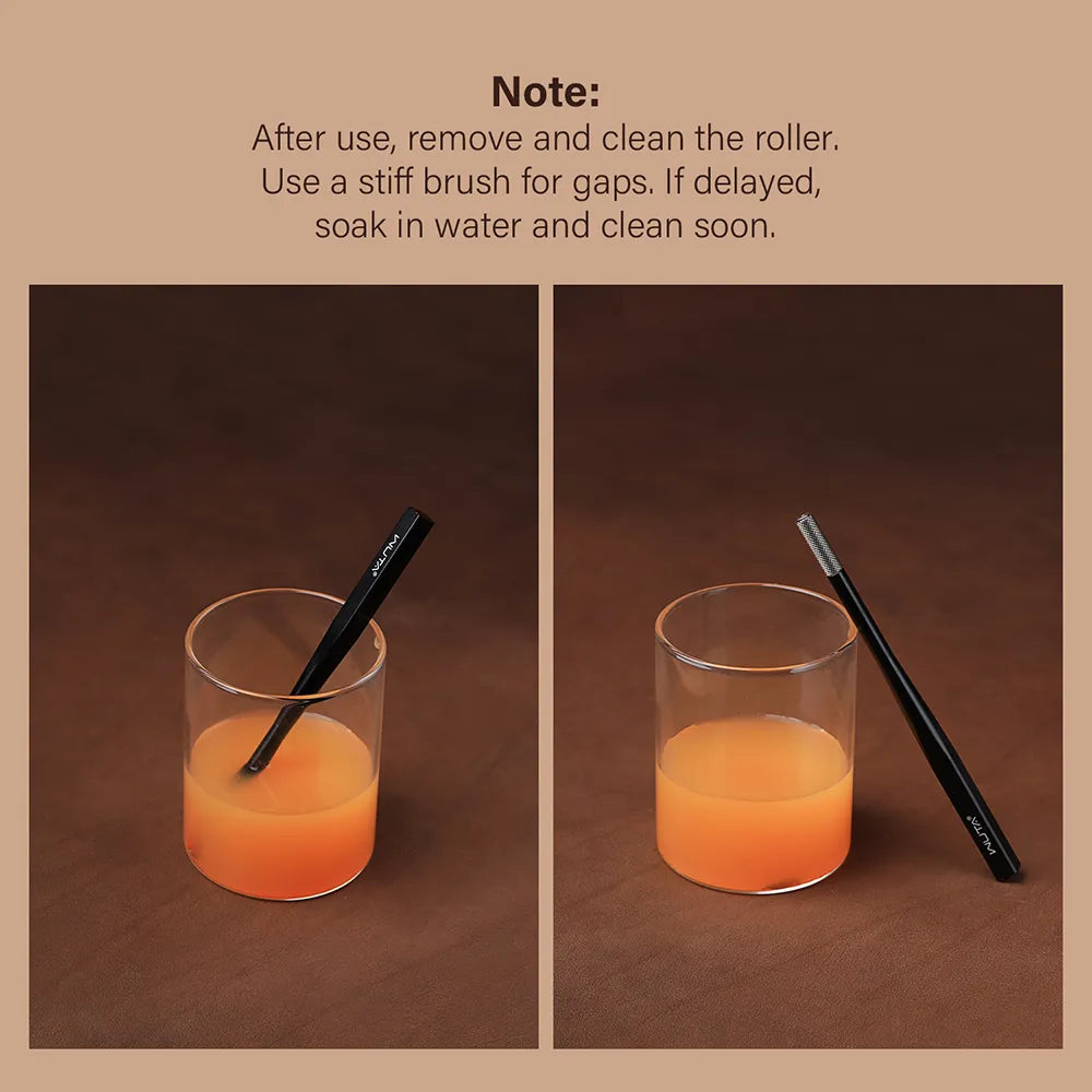 WUTA Replaceable Roller Head Leather Edge Paint Applicator Edge Dye Roller Pen With 2 Spare Rollers DIY Leather Craft Tools