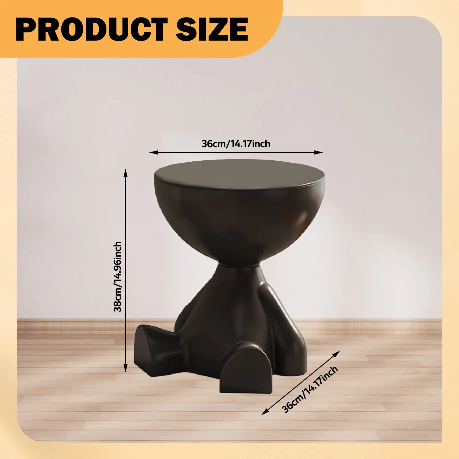 Creative Side End Table Flat Head Bedside Table Household Sofa Side Rack Bedroom Balcony Movable Mini Table Small Apartment Tea