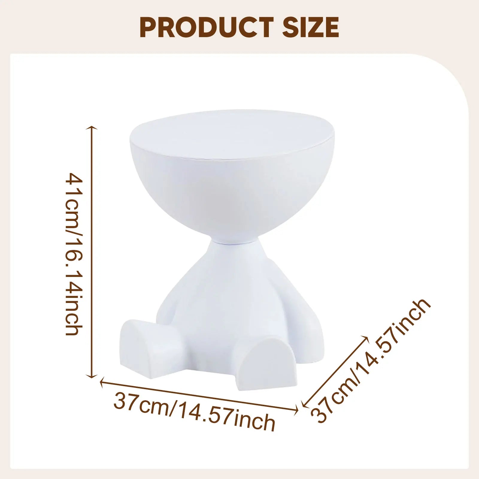 Creative Side End Table Flat Head Bedside Table Household Sofa Side Rack Bedroom Balcony Movable Mini Table Small Apartment Tea