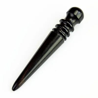 WUTA High Density Ebony Black Wood Leather Edge Burnisher Slicker Leather Craft Tool Polished Grinding Tool-3 Type Available