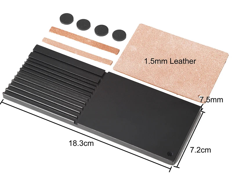 WUTA Multifunctional Leather Edge Beveler Sharpener Sharpening Strop Tool Polish Grind Knife Wide Shovel Cutting Edge Skiving