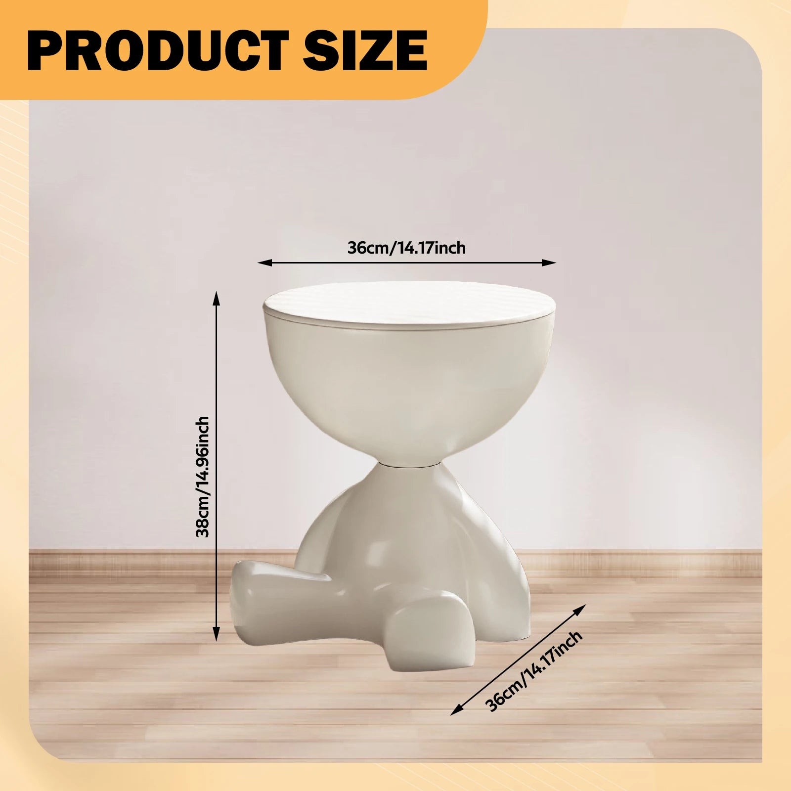 Creative Side End Table Flat Head Bedside Table Household Sofa Side Rack Bedroom Balcony Movable Mini Table Small Apartment Tea