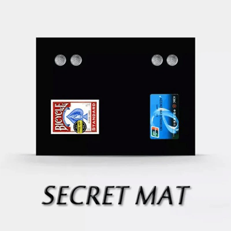 Secret Mat Magic Tricks Appearing Close Up Poker Deck Card Pad Close Up Illusions Mentalism Magic Prop Professional  Magician