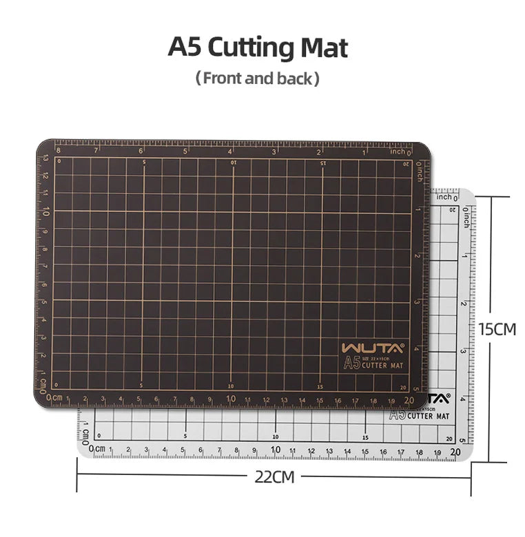WUTA New Fabric Cutting Mat, Leather Cutting Board A1 A2 A3 A4 A5 Professional Self Healing Quality Double-Sided  Craft Tool Set
