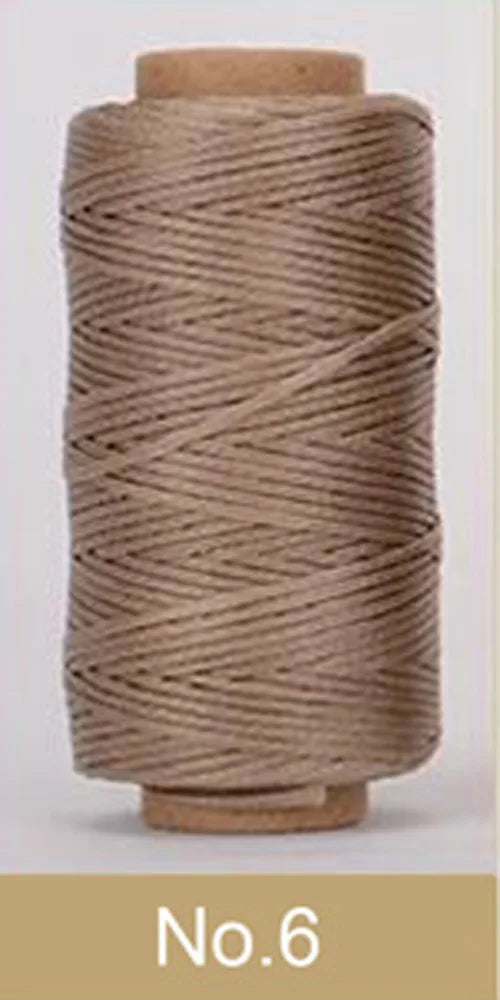 Waxed Thread For Leather 50m 0.8mm Black Off White Red Green Pink Brown Grey Purple Orange Blue Apricot