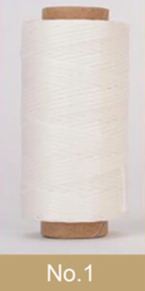 Waxed Thread For Leather 50m 0.8mm Black Off White Red Green Pink Brown Grey Purple Orange Blue Apricot