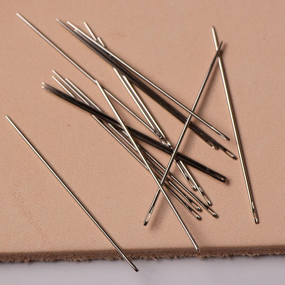 Junetree John James Saddlers Harness Needle Round point  JJ needle work good quality Assorted Hand Sewing Needle leatherCraft
