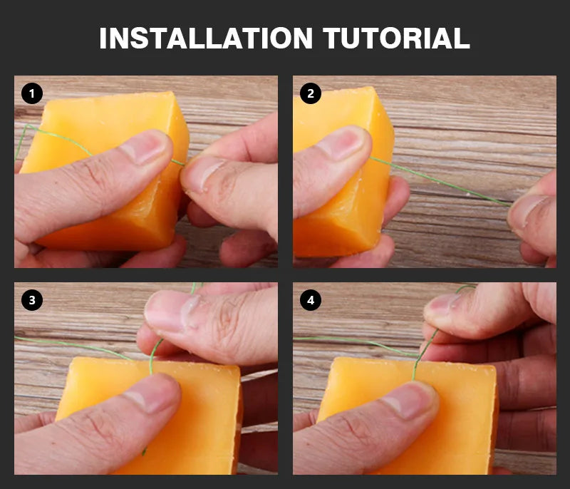 WUTA 1PC 100% Natural Beeswax Pure Wax Smooth Thread Waxing Line Leather Craft  Polishing Tool DIY Sewing Furniture Maintenance