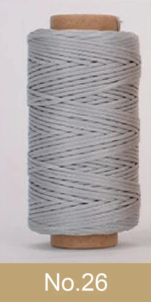 Waxed Thread For Leather 50m 0.8mm Black Off White Red Green Pink Brown Grey Purple Orange Blue Apricot
