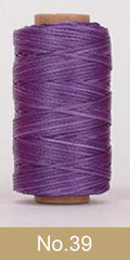 Waxed Thread For Leather 50m 0.8mm Black Off White Red Green Pink Brown Grey Purple Orange Blue Apricot