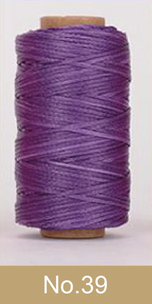 Waxed Thread For Leather 50m 0.8mm Black Off White Red Green Pink Brown Grey Purple Orange Blue Apricot