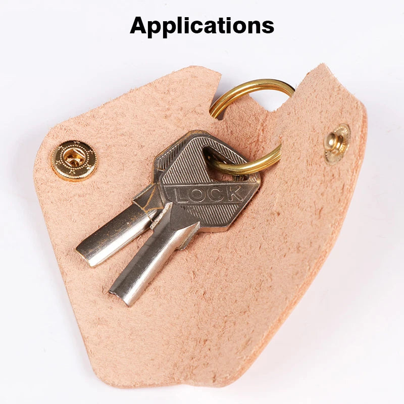 WUTA 10 Pcs Solid Brass Key Rings Split Ring (Never Fade) Round Key Holder Key Chain Hook Hardware Leather Craft DIY Accessories