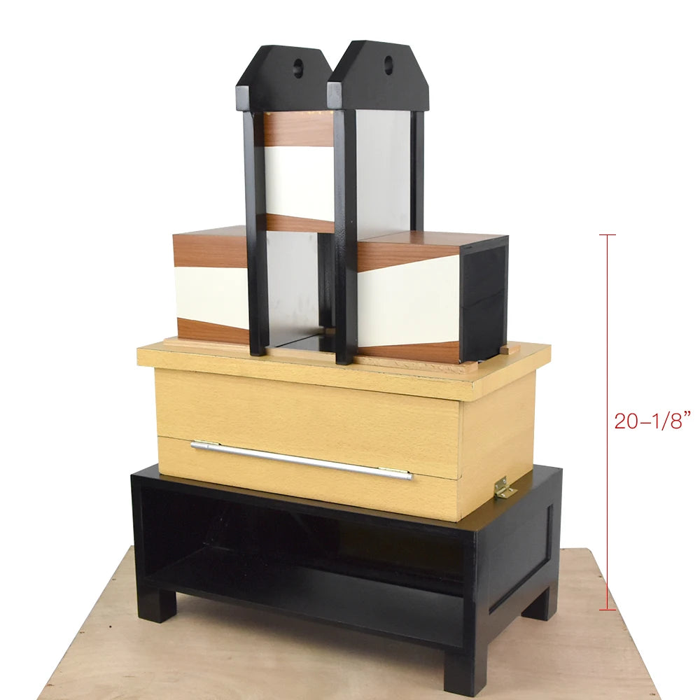 Tri-Section Illusion Magic Tricks Professional Magician Magie Box Arm Magica Stage Illusion Gimmick Props