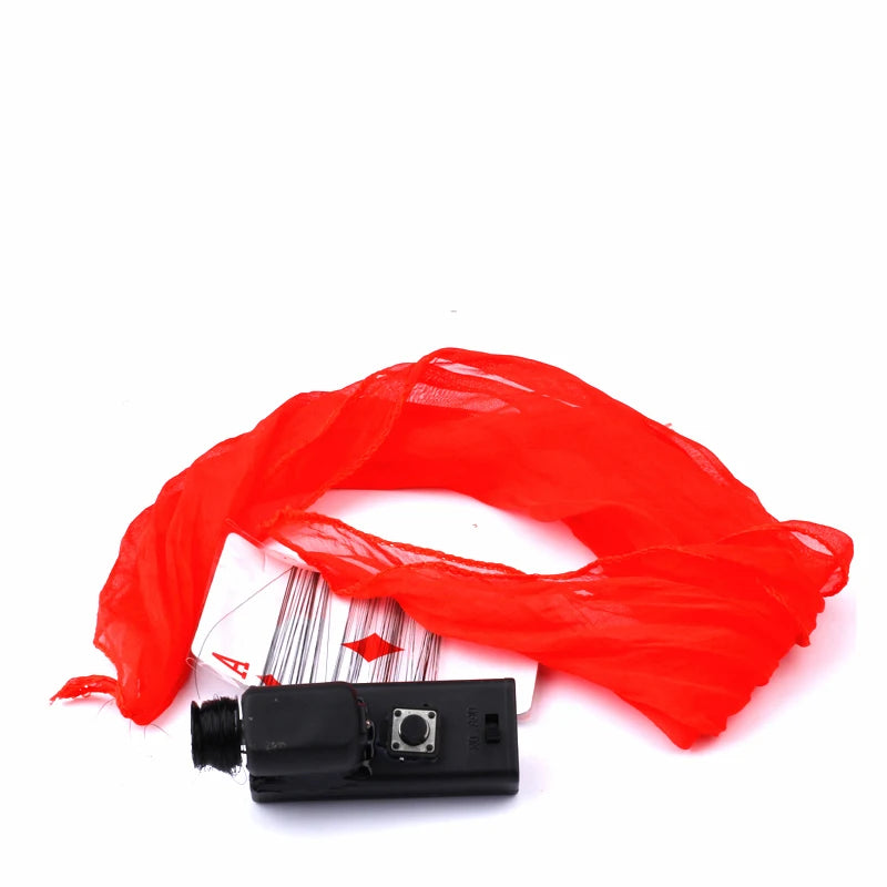 Flying Silk - Stage Magic Tricks Magic Electronical Device For Silk Magician Props Close Up Magic Illusion Accessory Gimmick
