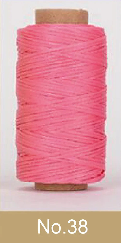 Waxed Thread For Leather 50m 0.8mm Black Off White Red Green Pink Brown Grey Purple Orange Blue Apricot