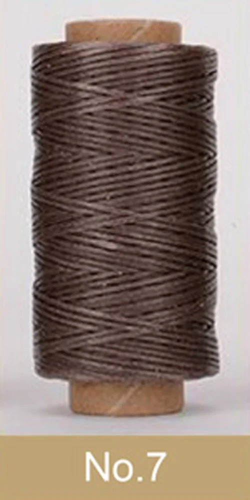Waxed Thread For Leather 50m 0.8mm Black Off White Red Green Pink Brown Grey Purple Orange Blue Apricot