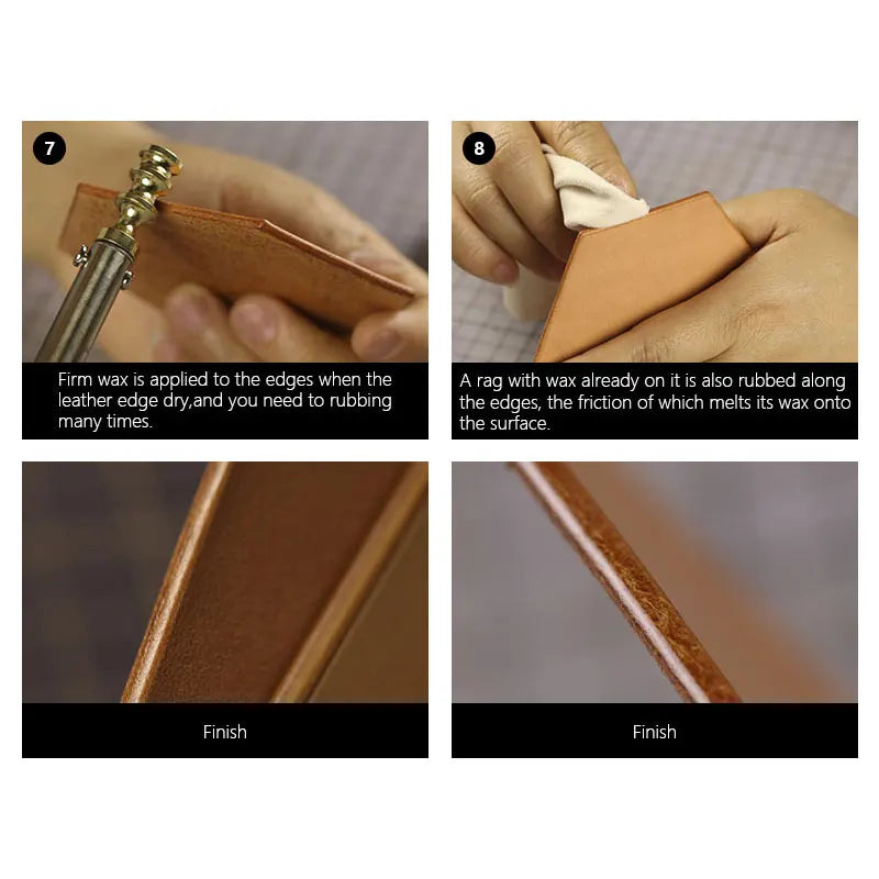 WUTA 1pcs Professinal Leather Craft Edge Polishing Wax Firm Mill Edge Wax DIY Handmade Processing Grinding Tool 3Color Available