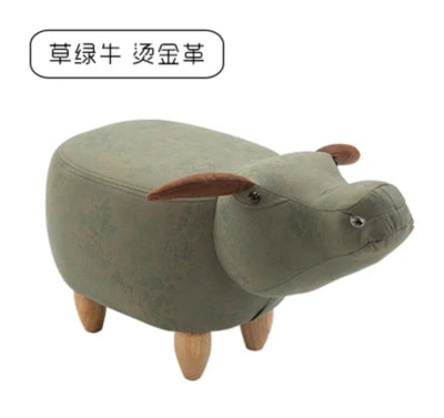 Creative Shoes Bench Storage Solid Wood Feet Stool, Animal Shape Sofa Bench, Fashion