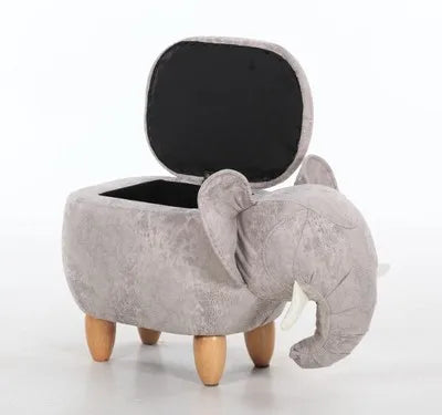 Creative Shoes Bench Storage Solid Wood Feet Stool, Animal Shape Sofa Bench, Fashion