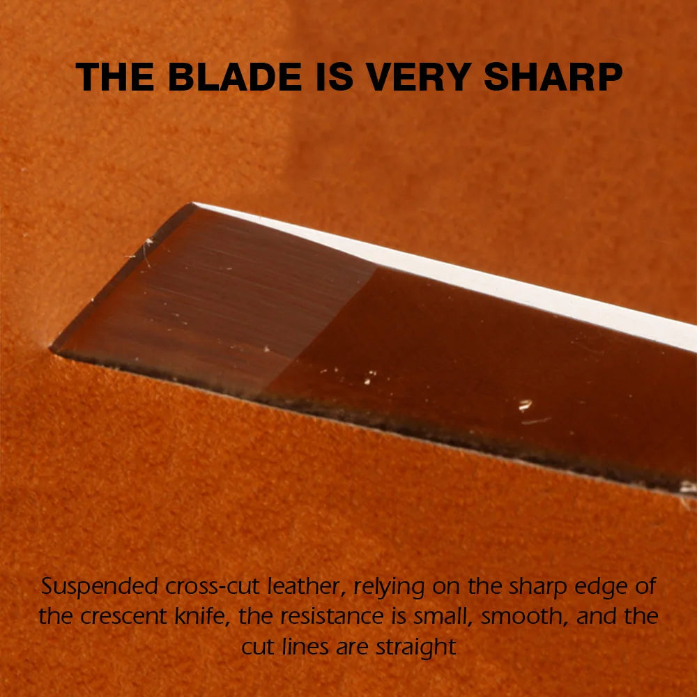 WUTA Professional Leather Craft Cutter DIY Cutting Sharping Thinning Skiving Tool High Speed Steel Blade Right/Left Handed