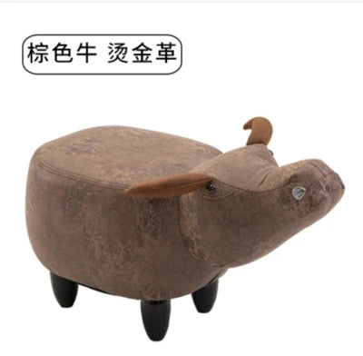 Creative Shoes Bench Storage Solid Wood Feet Stool, Animal Shape Sofa Bench, Fashion