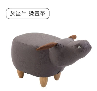 Creative Shoes Bench Storage Solid Wood Feet Stool, Animal Shape Sofa Bench, Fashion