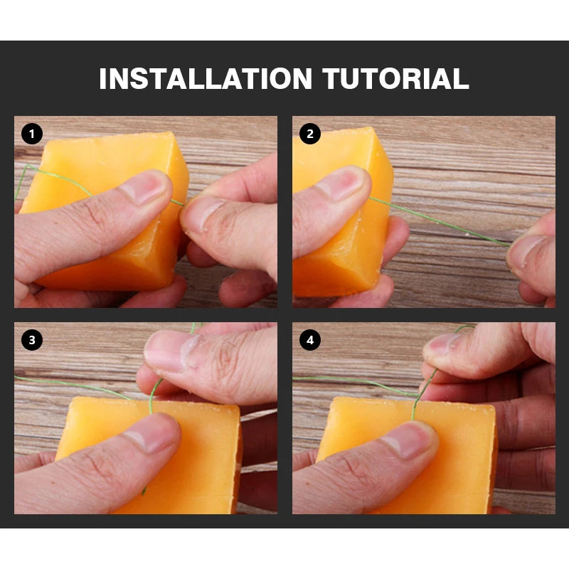 WUTA 1PC 100% Natural Beeswax Pure Wax Smooth Thread Waxing Line Leather Craft  Polishing Tool DIY Sewing Furniture Maintenance