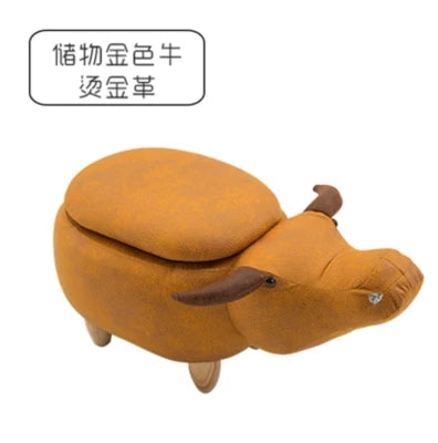 Creative Shoes Bench Storage Solid Wood Feet Stool, Animal Shape Sofa Bench, Fashion
