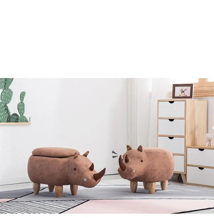 Creative Shoes Bench Storage Solid Wood Feet Stool, Animal Shape Sofa Bench, Fashion