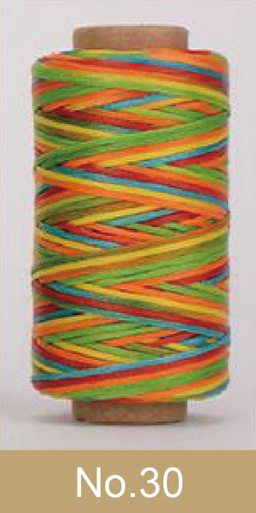 Waxed Thread For Leather 50m 0.8mm Black Off White Red Green Pink Brown Grey Purple Orange Blue Apricot
