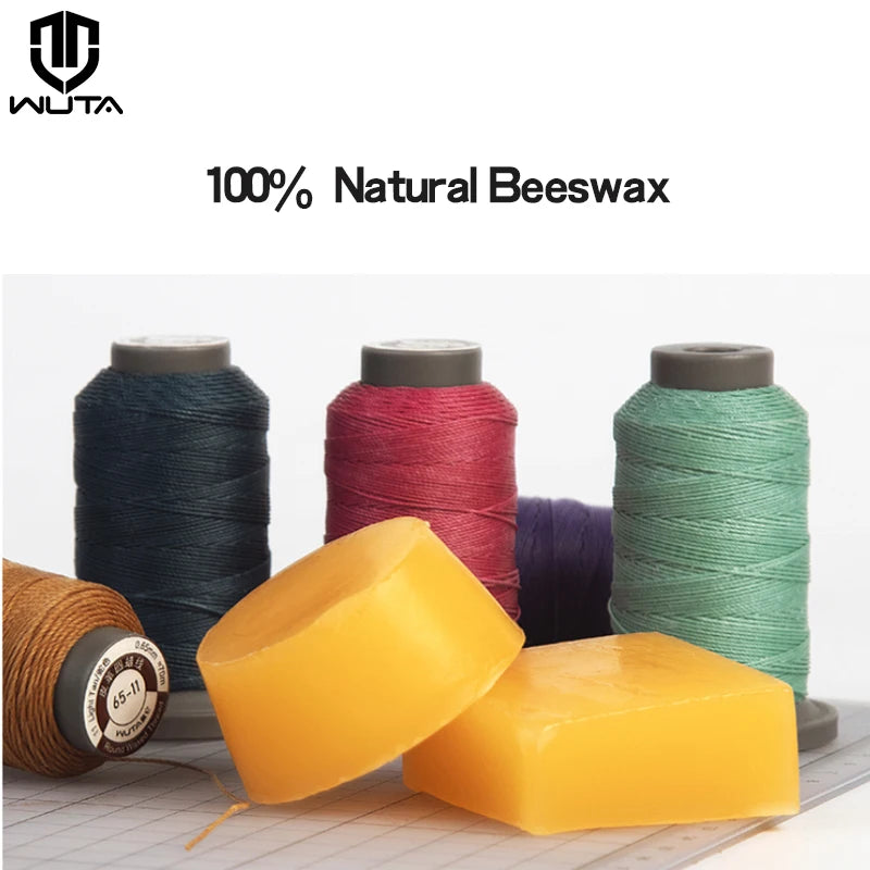 WUTA 1PC 100% Natural Beeswax Pure Wax Smooth Thread Waxing Line Leather Craft  Polishing Tool DIY Sewing Furniture Maintenance