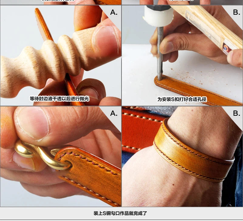 WUTA Professional Leather Craft Cutter DIY Cutting Sharping Thinning Skiving Tool High Speed Steel Blade Right/Left Handed