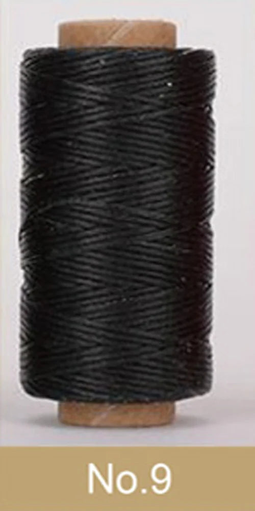 Waxed Thread For Leather 50m 0.8mm Black Off White Red Green Pink Brown Grey Purple Orange Blue Apricot