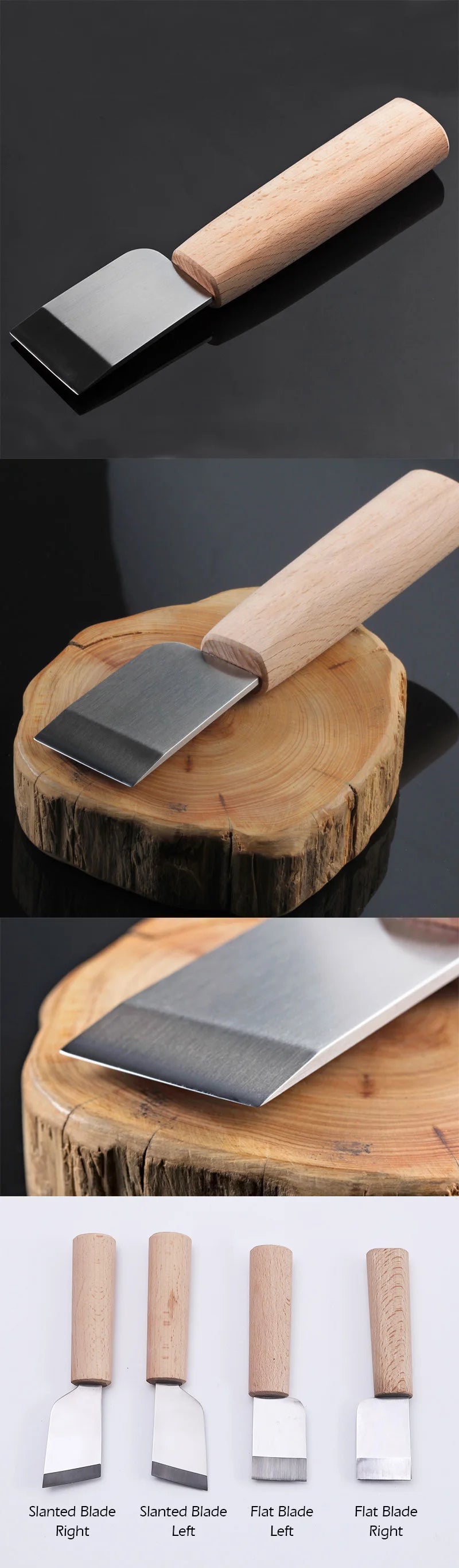 WUTA Professional Leather Craft Cutter DIY Cutting Sharping Thinning Skiving Tool High Speed Steel Blade Right/Left Handed
