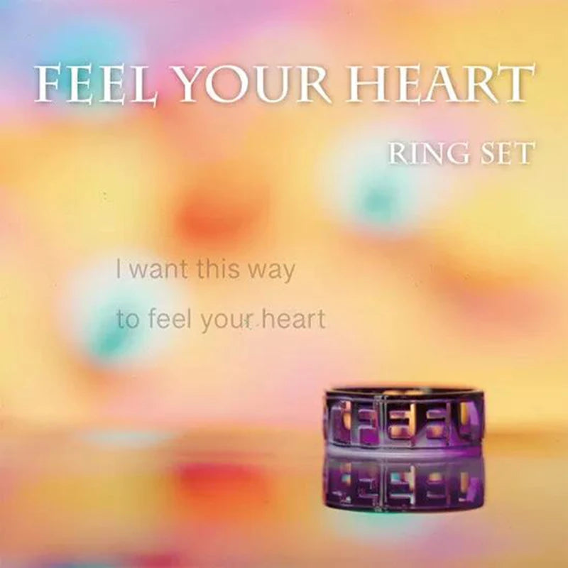 Feel Your Heart by Hyde Ren Rings Magic Tricks Professional Magician Appearing/Vanising Mentalism Props