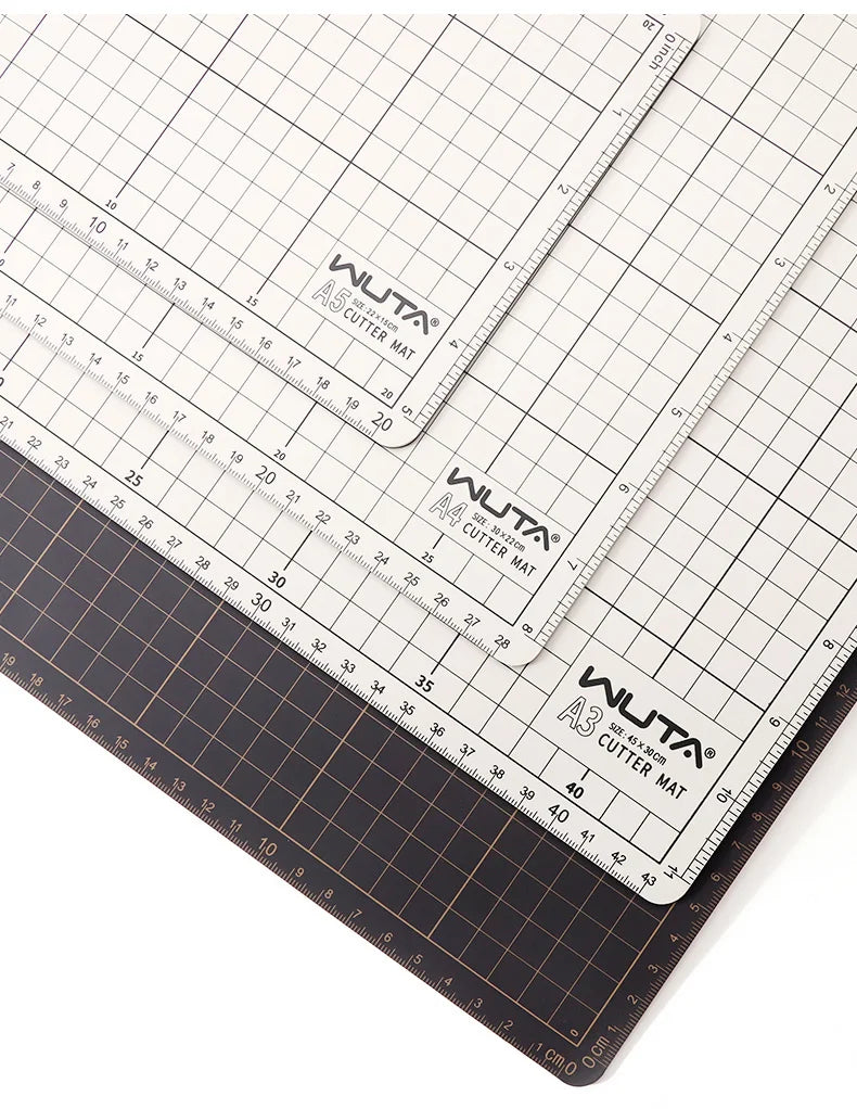 WUTA New Fabric Cutting Mat, Leather Cutting Board A1 A2 A3 A4 A5 Professional Self Healing Quality Double-Sided  Craft Tool Set