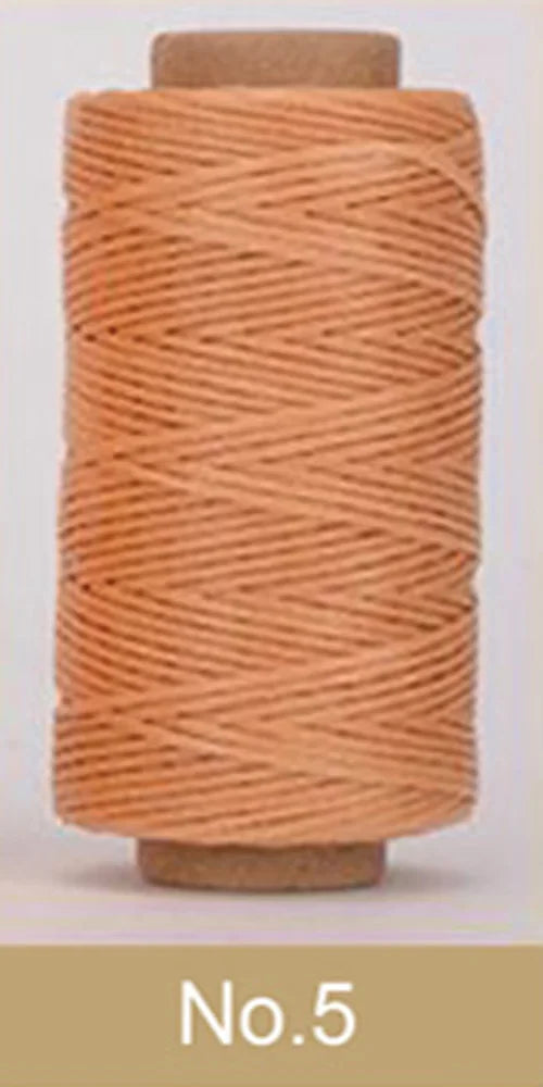 Waxed Thread For Leather 50m 0.8mm Black Off White Red Green Pink Brown Grey Purple Orange Blue Apricot