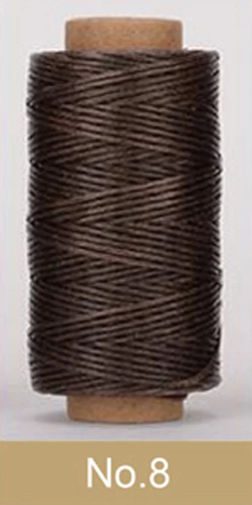 Waxed Thread For Leather 50m 0.8mm Black Off White Red Green Pink Brown Grey Purple Orange Blue Apricot