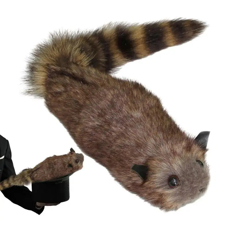 Raccoon Puppet Simulation Raccoon Magic Toy Funny Pranks Biting Hand Trick Toy Moving Raccoon Magic Trick Stage Magician Props