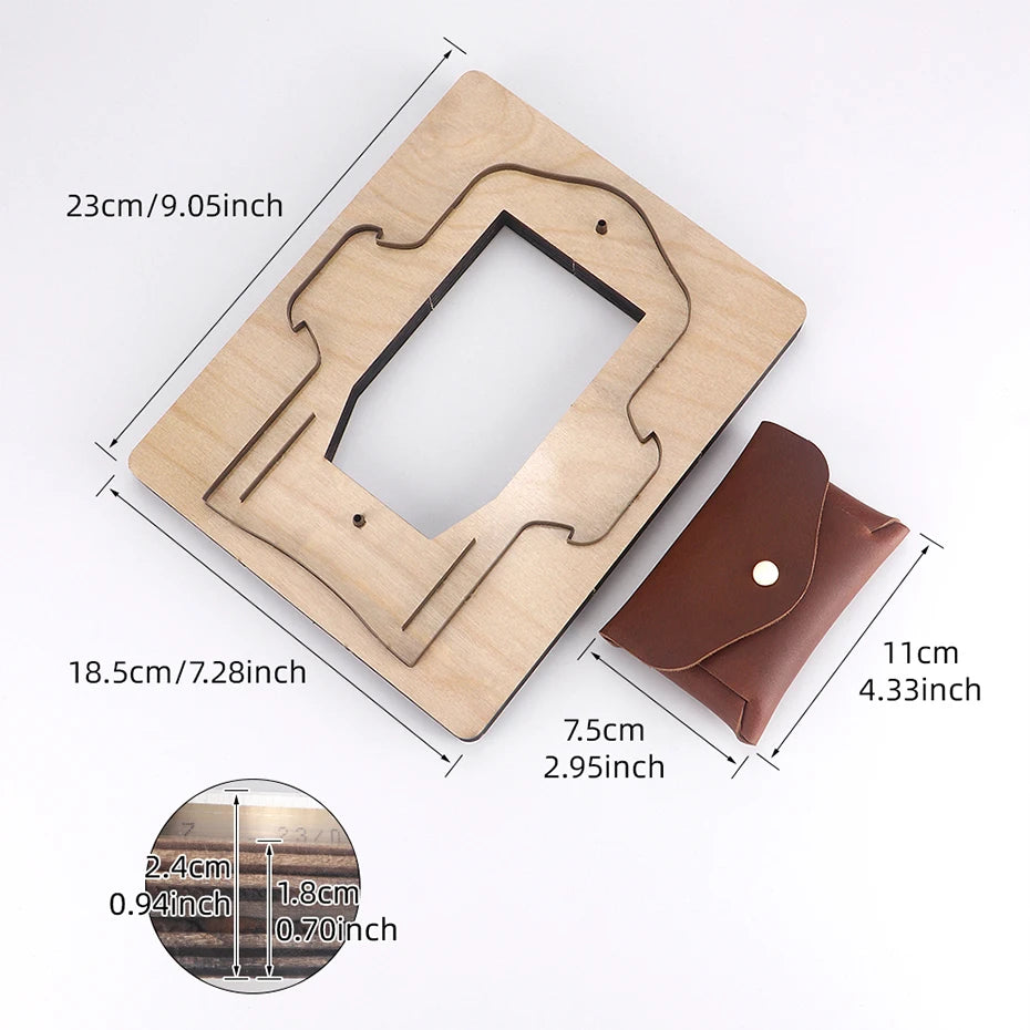 Wallet Coin Bag Leather Cutting Mold DIY Leather Craft Tool Metal Die Cutting Sewing Pattern Card Bag Making Cutting Tool