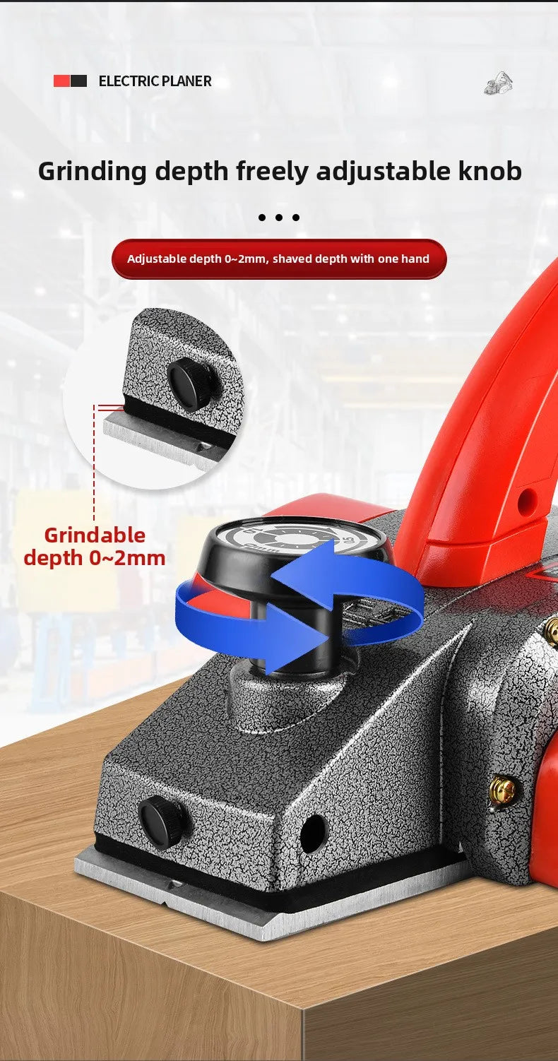 220V Woodworking Portable Electric Router Wood Milling Carving Slotting Household Press Planer 2000W  Cutting Board Planer