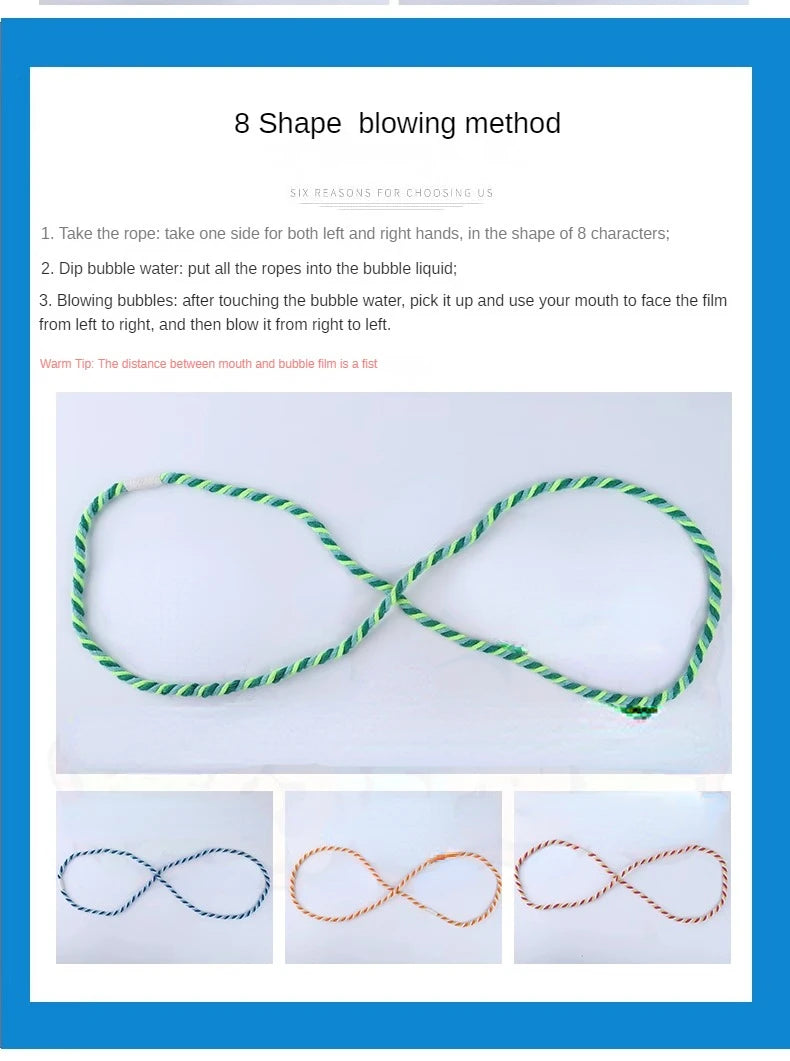 Magic Bubble Rope for Stage Performance and Party Entertainment, Amazing Bubble Magic