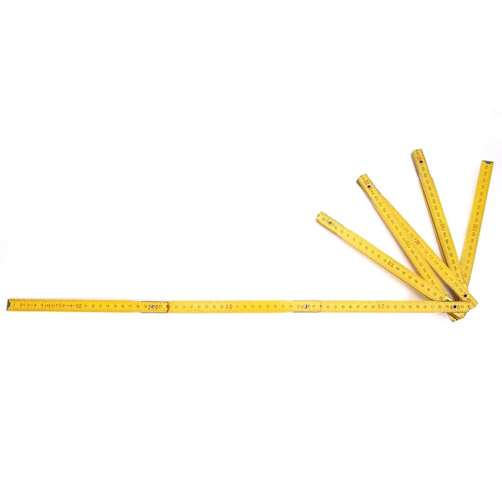 Wooden Folding Ruler For Carpenters Construction Builder 2 Meter 10 Folds Wooden Yard Stick Ruler For Home Improvement