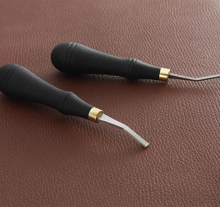 File Tool with Plastic Handle Leather Craft Tools for Edge Leather Tool Leather Surface Plastic Handle and Stainless Steel Head