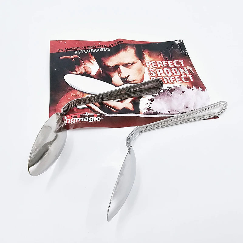 Bending Spoon Magic Tricks Funny Magic Toy Close Up Magic Show Joke Toy for Children Beginner