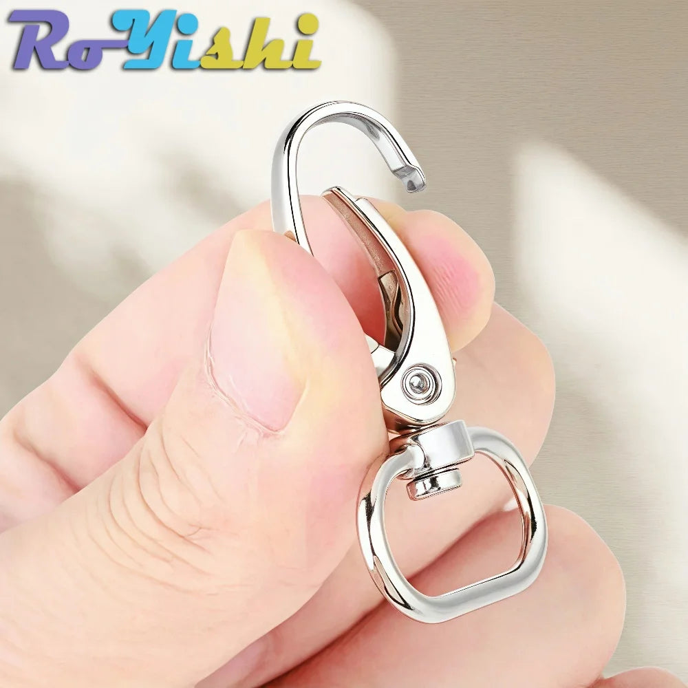 5 Pcs/Pack Swivel Lobster Clasp for Strap Bag Metal Buckles Webbing Belt Snap Hooks Keyring Carabiner DIY Accessories