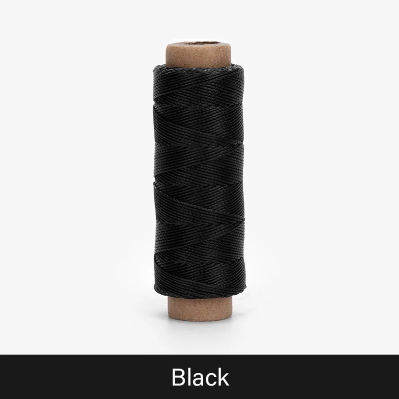 WUTA Leather Waxed Thread Round Polyester Sewing Threads Leather Craft Hand Stitching Line DIY Bracelet Thread Repair Work Cord